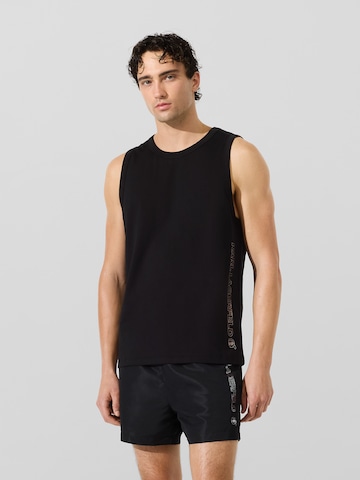 T-Shirt 'Ikon' Karl Lagerfeld en noir : devant