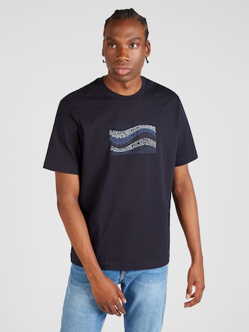 T-Shirt ARMANI EXCHANGE en bleu : devant