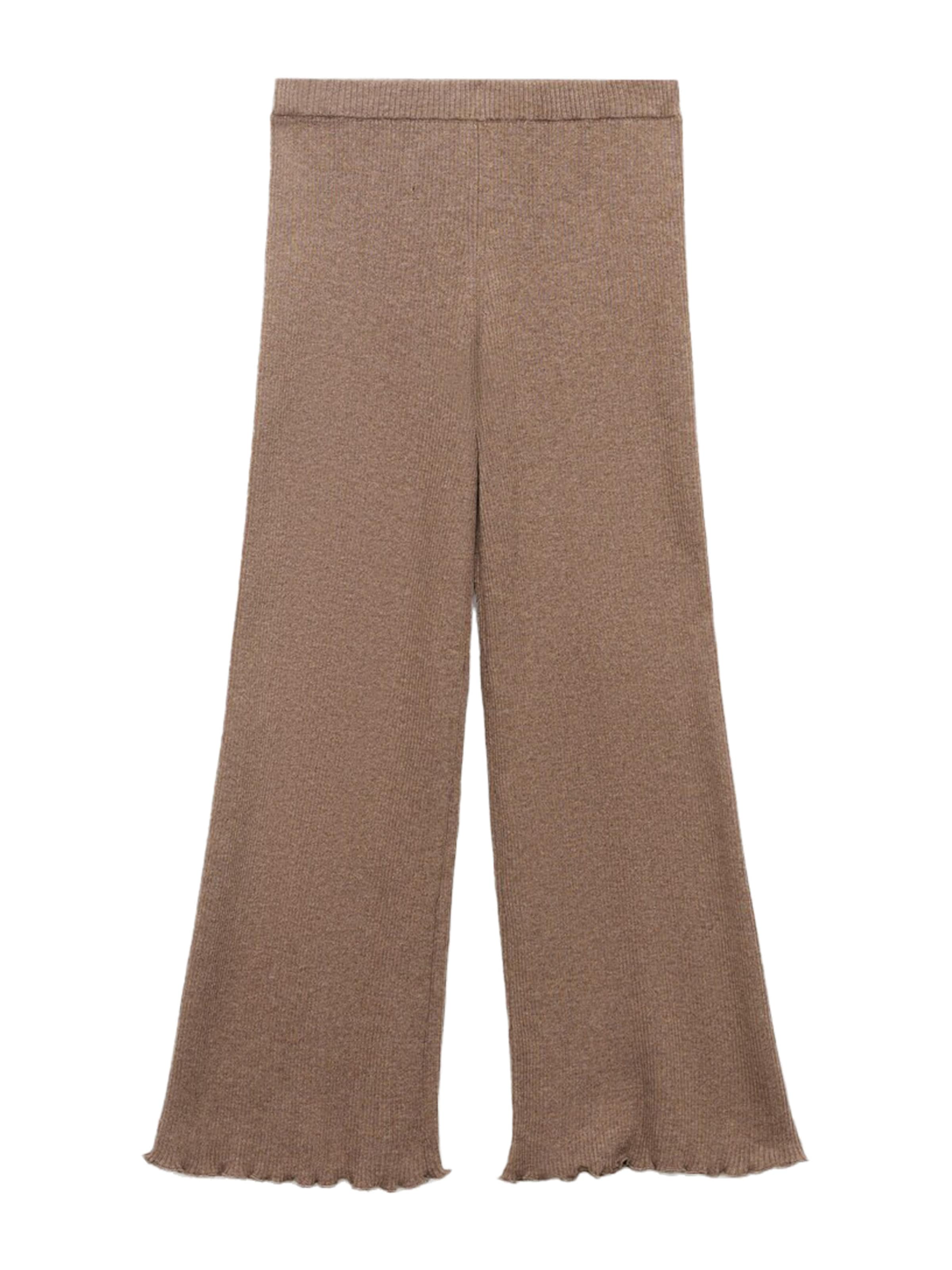 MANGO KIDS Bootcut Hose 'LYRAP' in Braun: Vorderseite