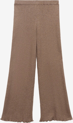 MANGO KIDS Bootcut Housut 'LYRAP' värissä ruskea: etupuoli