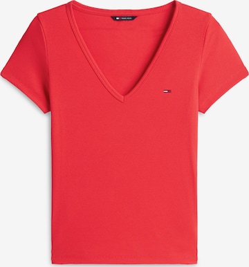 Tommy Jeans Футболка 'ESSENTIAL' в Красный: спереди