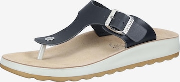 FLY FLOT Pantolette in Schwarz: Vorderseite