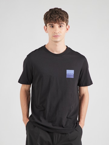 HUGO Shirt 'Dapusi' in Zwart: voorkant