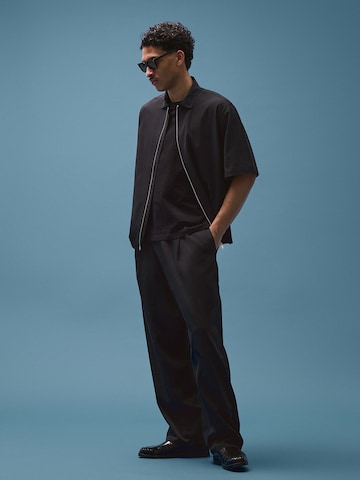 Bershka Baggy Nadrág - fekete