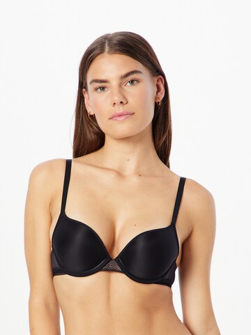 PASSIONATA Push-up Bra in Black: front