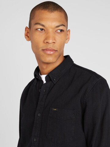 Lee Regular fit Button Up Shirt in Black