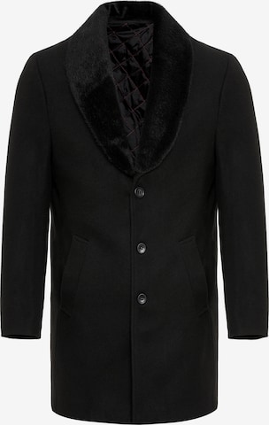 Redbridge Between-Seasons Coat in Black: front