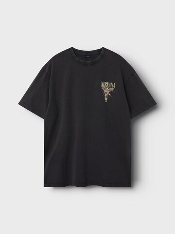 NAME IT Shirts 'Nirvana' i sort: forside