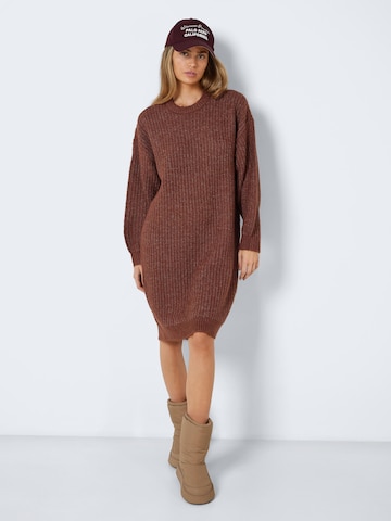 Noisy may Knitted dress 'POPPY' in Brown