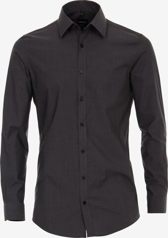 VENTI Business Shirt in Black: front