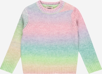 KIDS ONLYPulover 'Rainbow' - miks boja boja: prednji dio