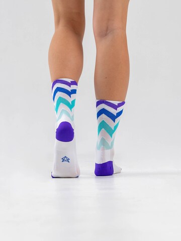 INCYLENCE Athletic Socks 'WAVES' in Purple