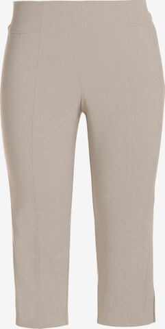 Ulla Popken Slim fit Pants in White: front