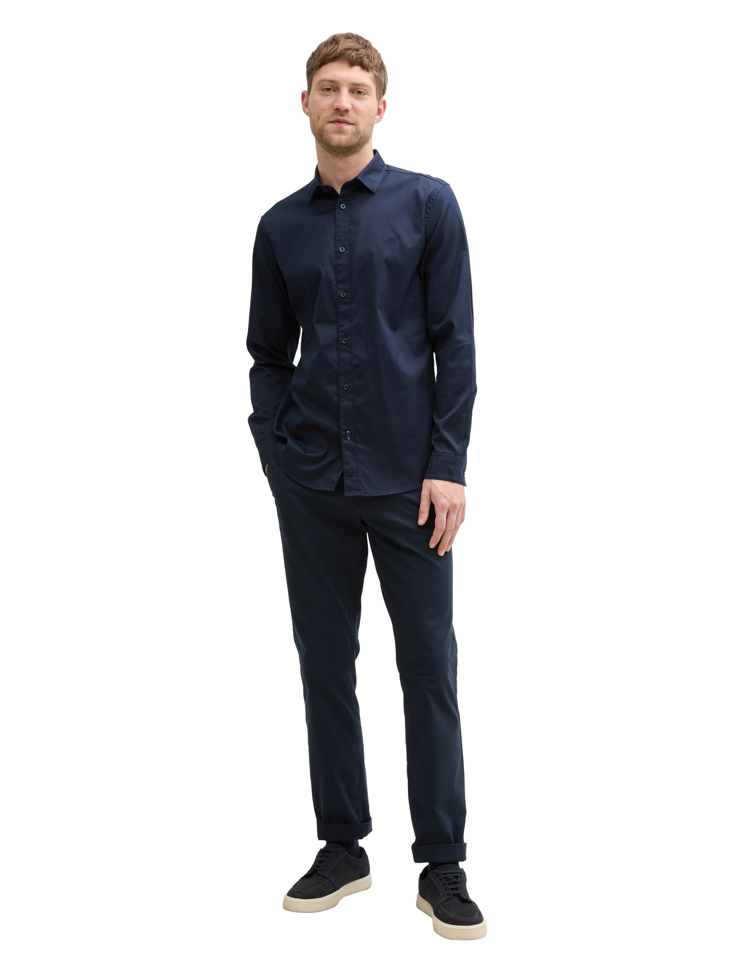TOM TAILOR Slim fit Business Shirt in Blue