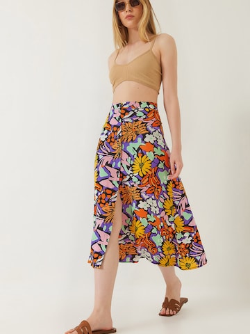 Jupe Bianco Lucci en mélange de couleurs : devant