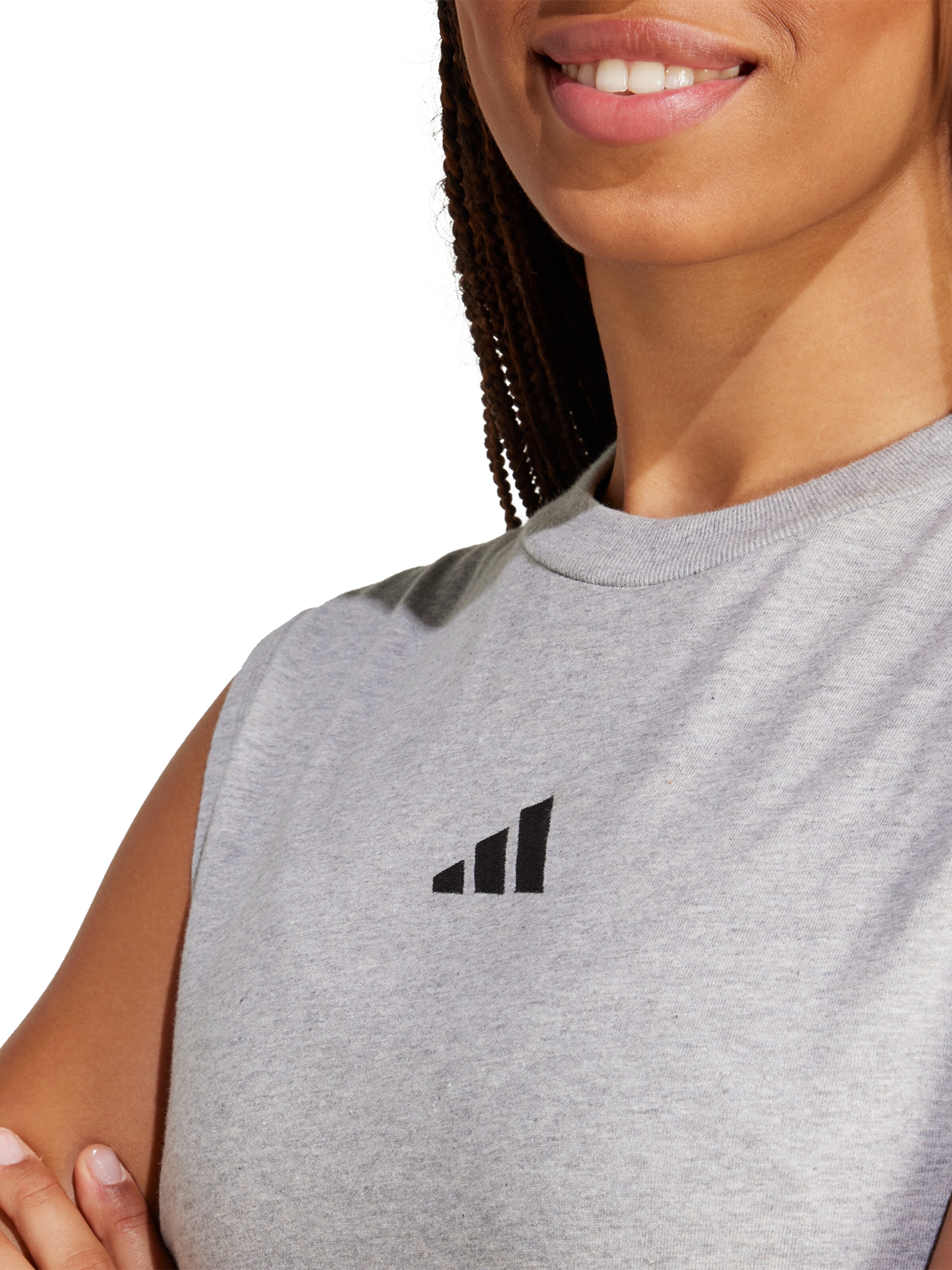 ADIDAS SPORTSWEAR Športni top | siva barva