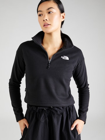 THE NORTH FACE Sportpullover 'GLACIER' in Schwarz: predná strana