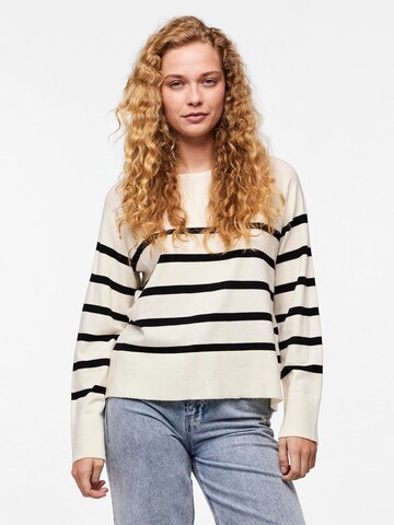 PIECES - Pullover 'SIA' em branco: frente