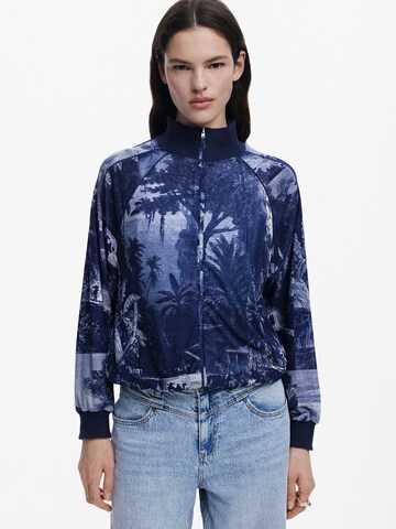 Desigual Кофта на молнии 'Mr. Christian' в Синий: спереди
