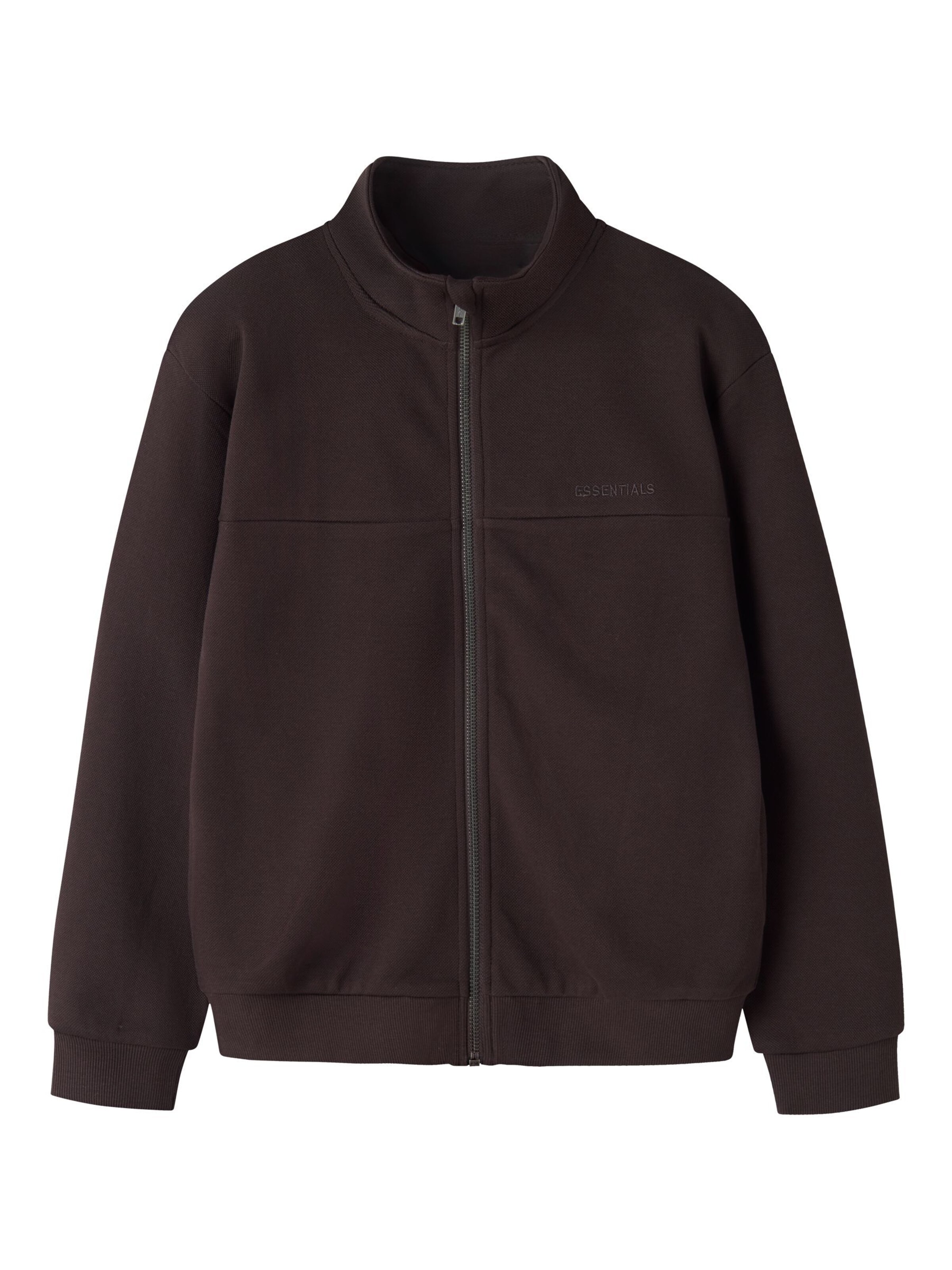 NAME IT Gebreid vest in Bruin: voorkant