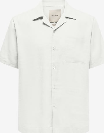 balta Only & Sons Patogus modelis Marškiniai 'Laurence': priekis