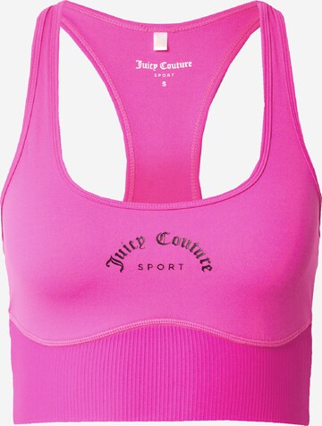 Juicy Couture Sport Bustier Sport bh in Roze: voorkant