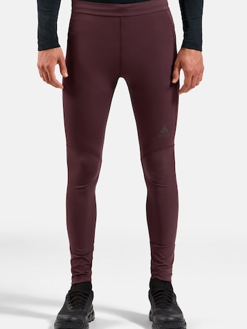 Slimfit Pantaloni sportivi 'ZEROWEIGHT' di ODLO in rosso