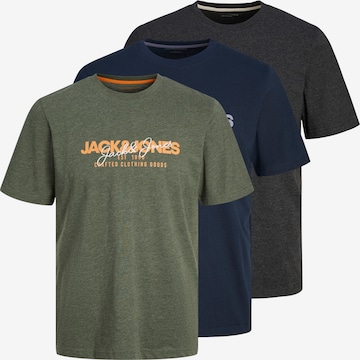 Maglietta 'JJAlvis' di JACK & JONES in blu: frontale