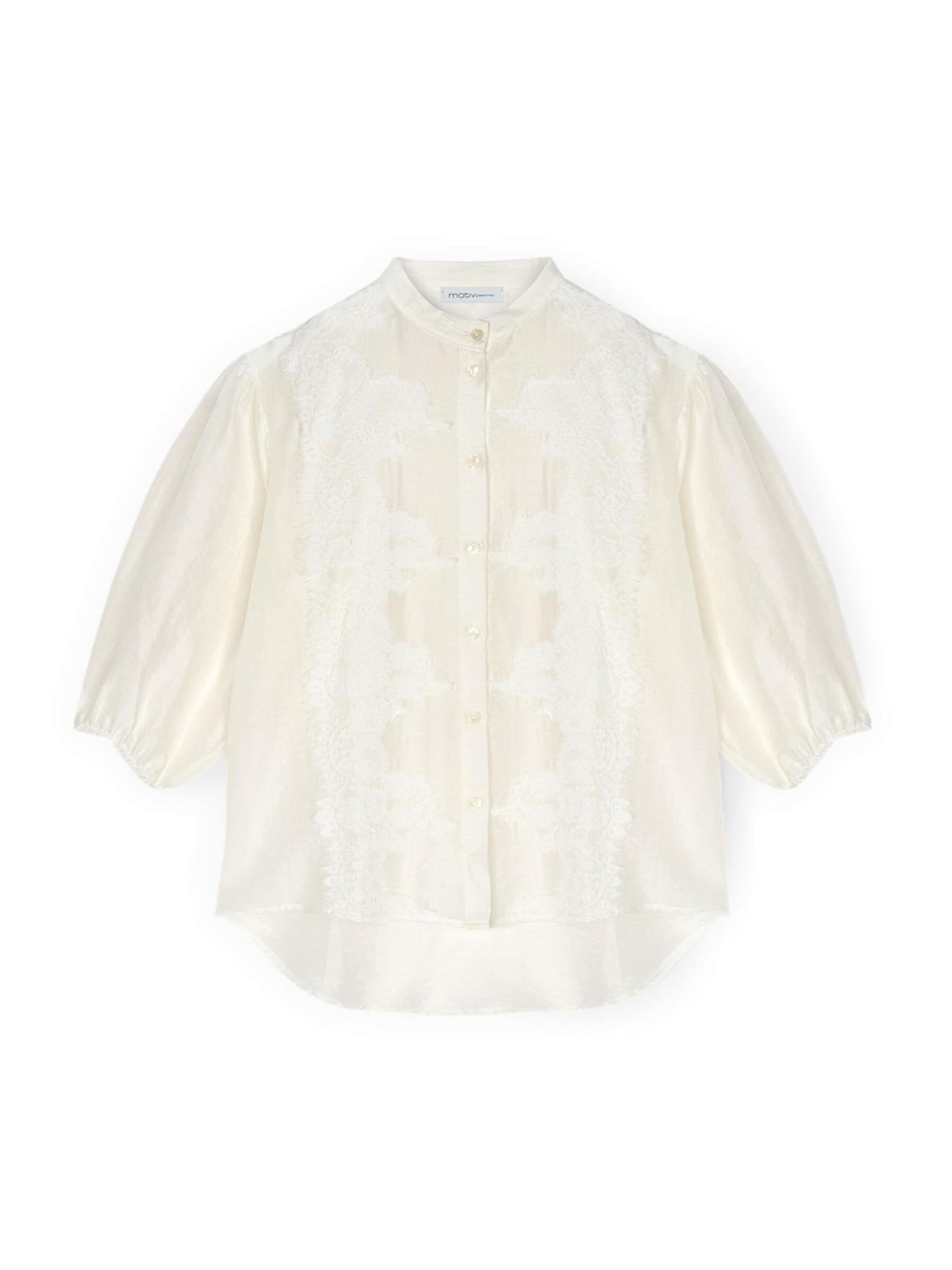 MOTIVI Blouse in Wit: voorkant