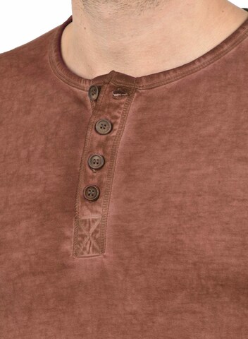 !Solid Shirt 'Timur' in Bruin
