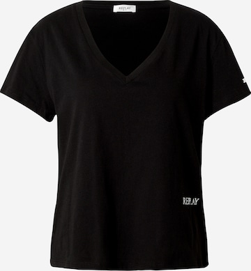 T-shirt REPLAY en noir : devant