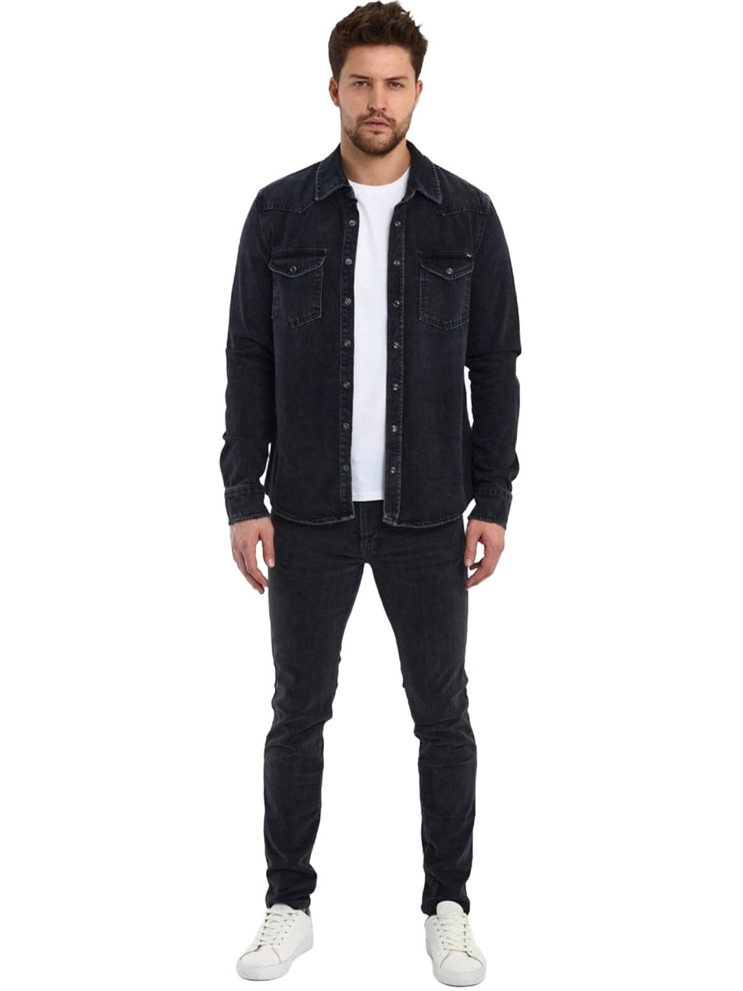LTB Jeans - Camiseta 'LTB Jeans Herren Rohan Denimhemd' en azul