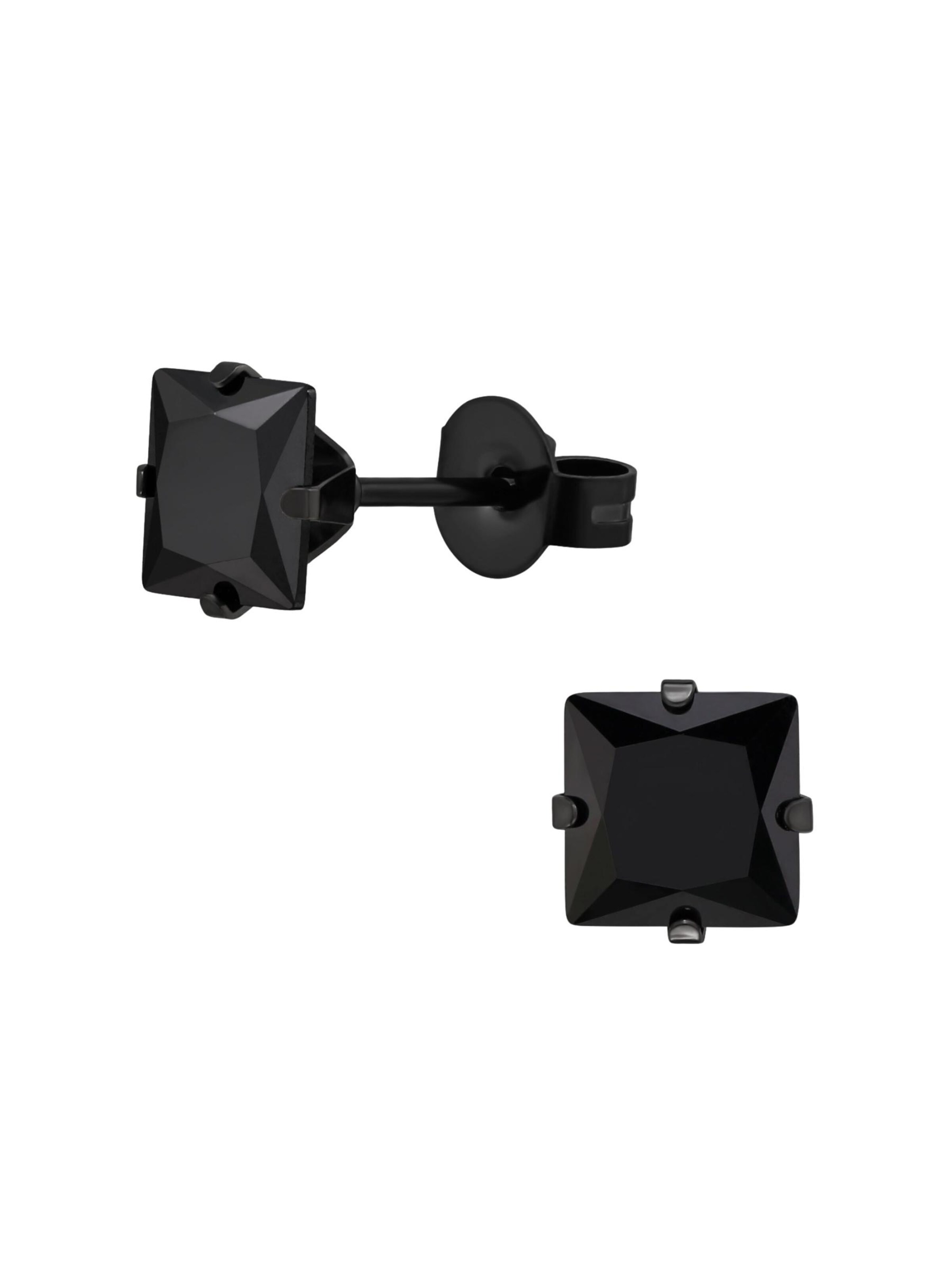 Maxte Ohrringe‌‌‌‌ in Schwarz: Vorderseite