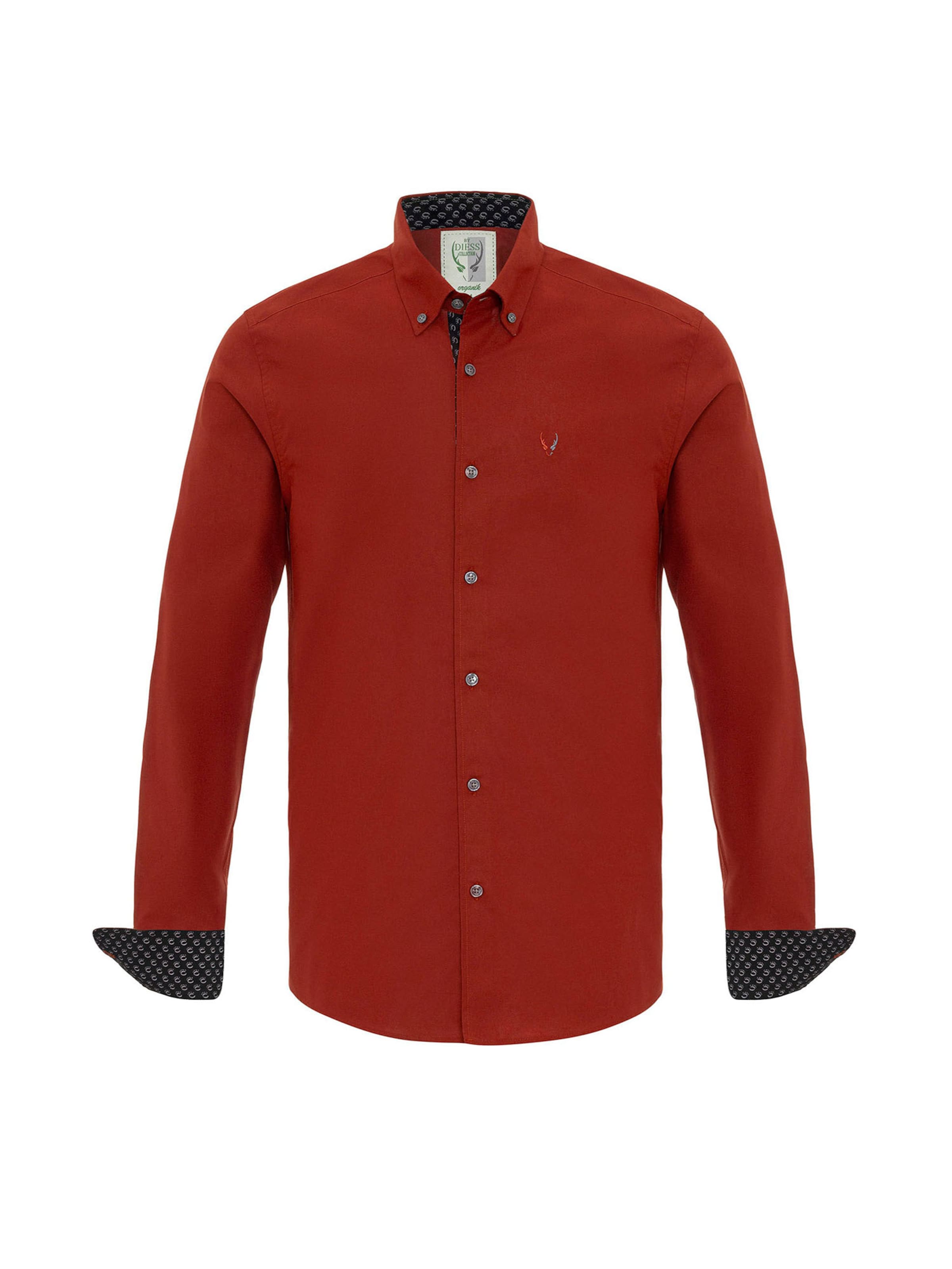 Coupe regular Chemise By Diess Collection en rouge : devant