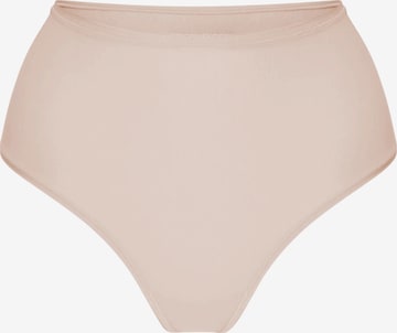 cfab (formerly creamy fabrics) Slip 'Hight-Waist Tanga' in Beige: voorkant