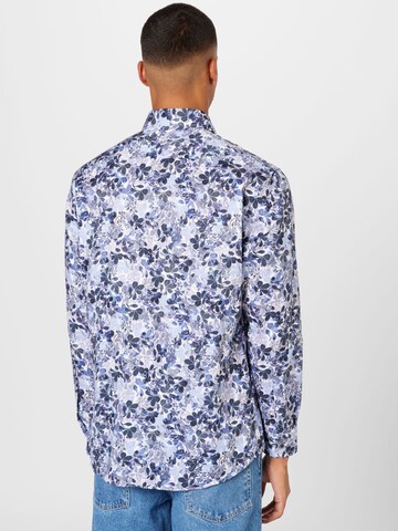 ETERNA Regular fit Button Up Shirt in Blue