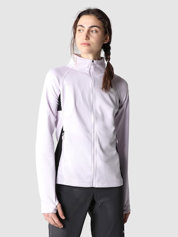 THE NORTH FACE Athletic Zip-Up Hoodie in Purple: front