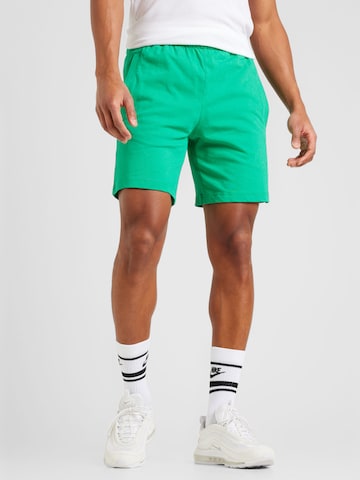 zaļš Nike Sportswear Standarta Bikses 'CLUB': no priekšpuses