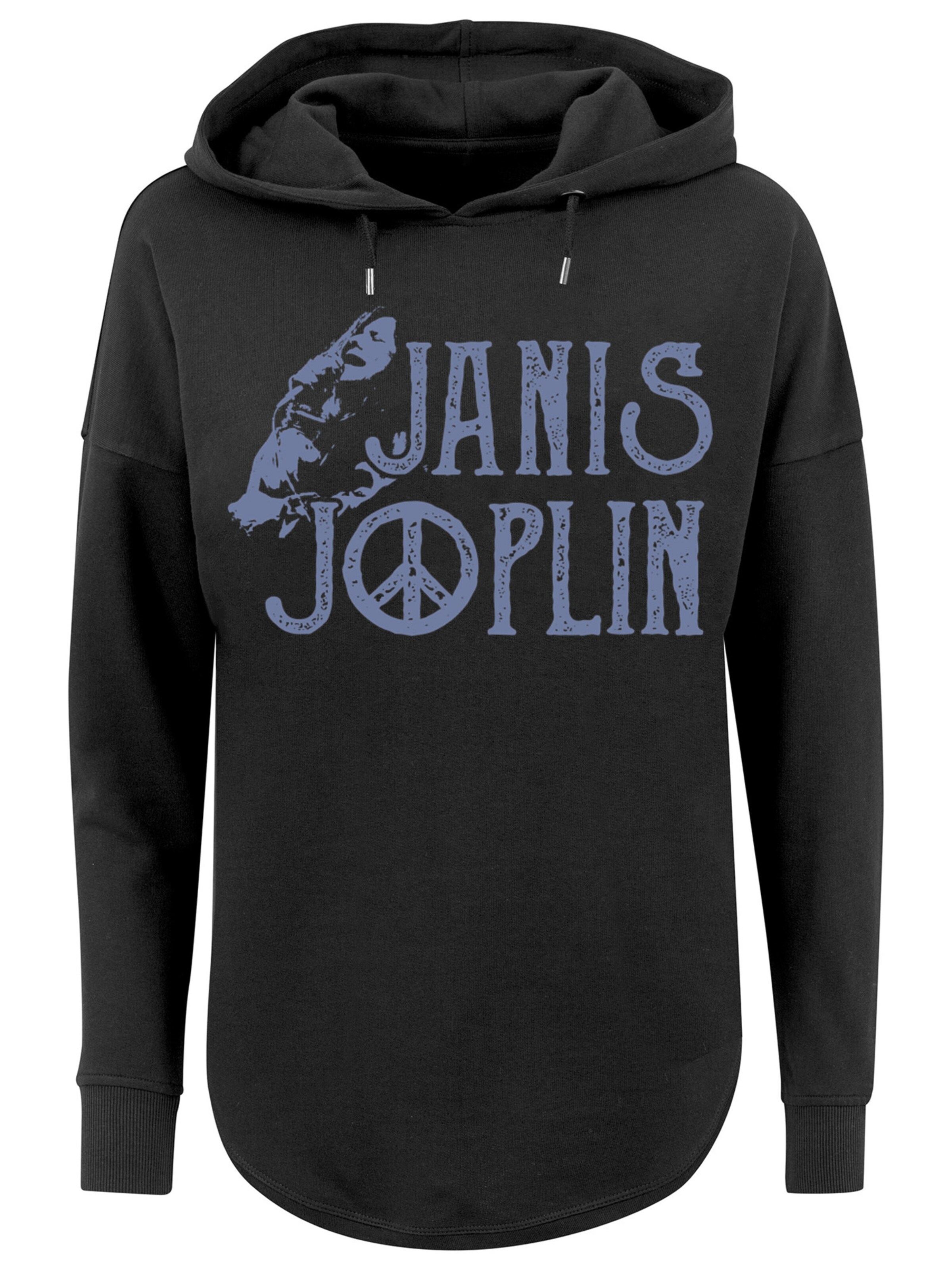 F4NT4STIC Sweatshirt 'Janis Joplin' in Black: front