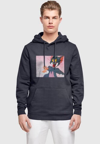 ABSOLUTE CULT Sweatshirt 'Tom And Jerry - Still One' in Blauw: voorkant