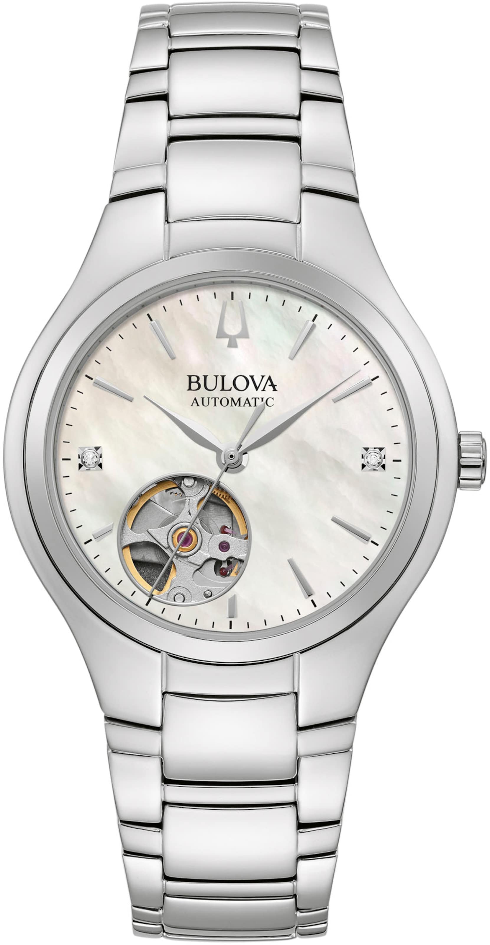 Bulova Analog Watch in Silver: front