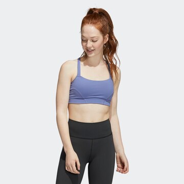 ADIDAS SPORTSWEAR Bustier Sport bh in Lila: voorkant