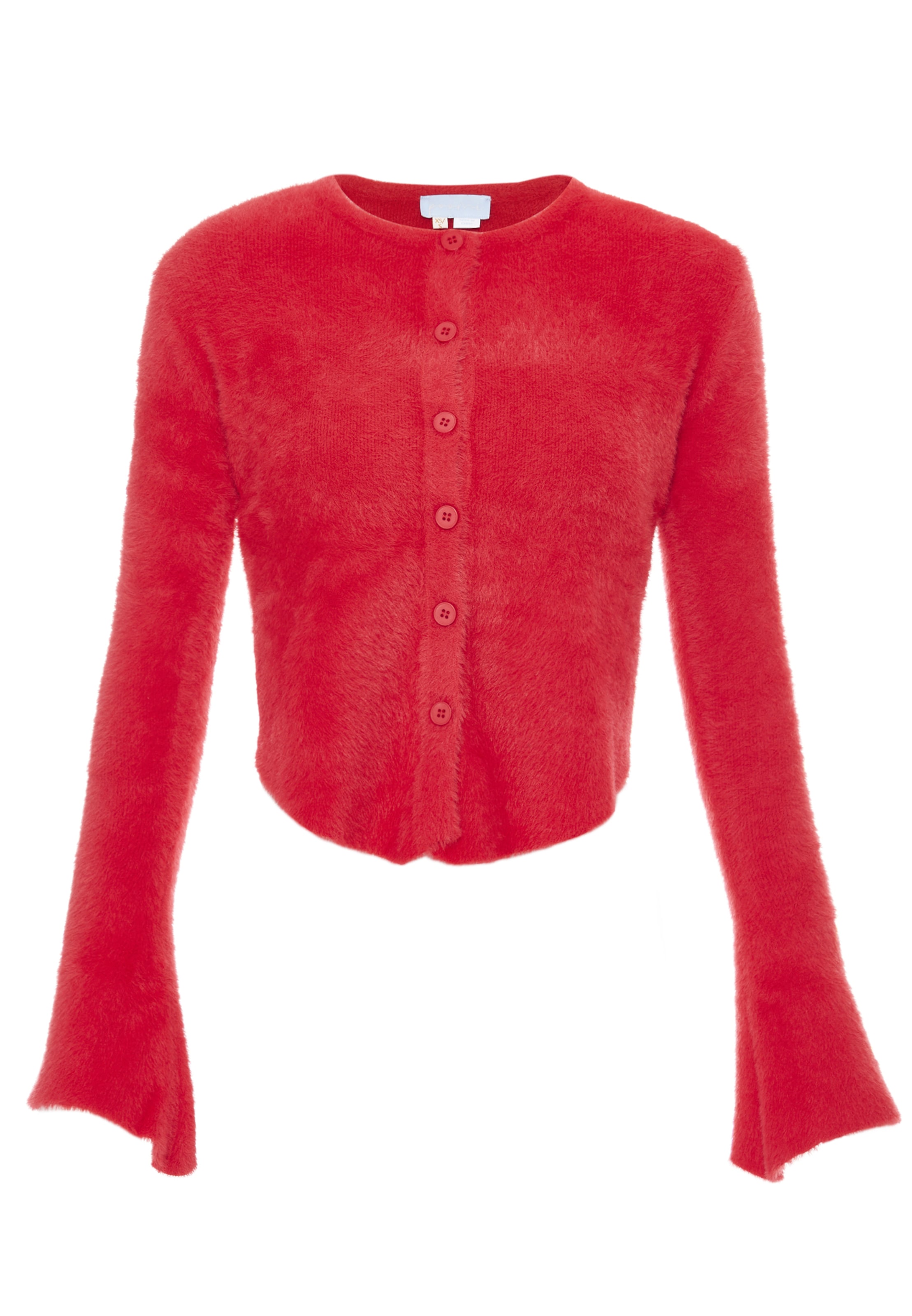 Poomi Πλεκτή ζακέτα σε κόκκινο: μπροστά