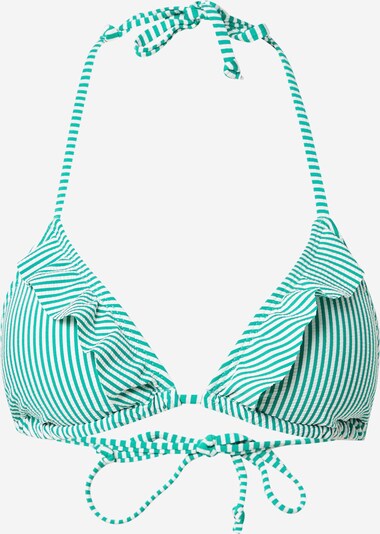BeckSöndergaard Hauts de bikini 'Striba Ailis' en jade / blanc, Vue avec produit