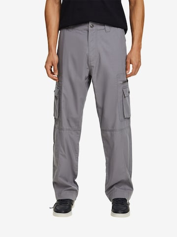 Regular Pantalon cargo ESPRIT en gris : devant