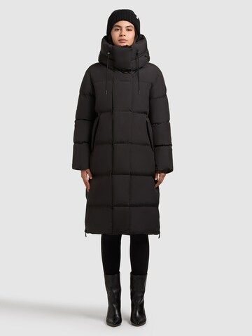 Manteau d’hiver 'Guda' khujo en noir : devant
