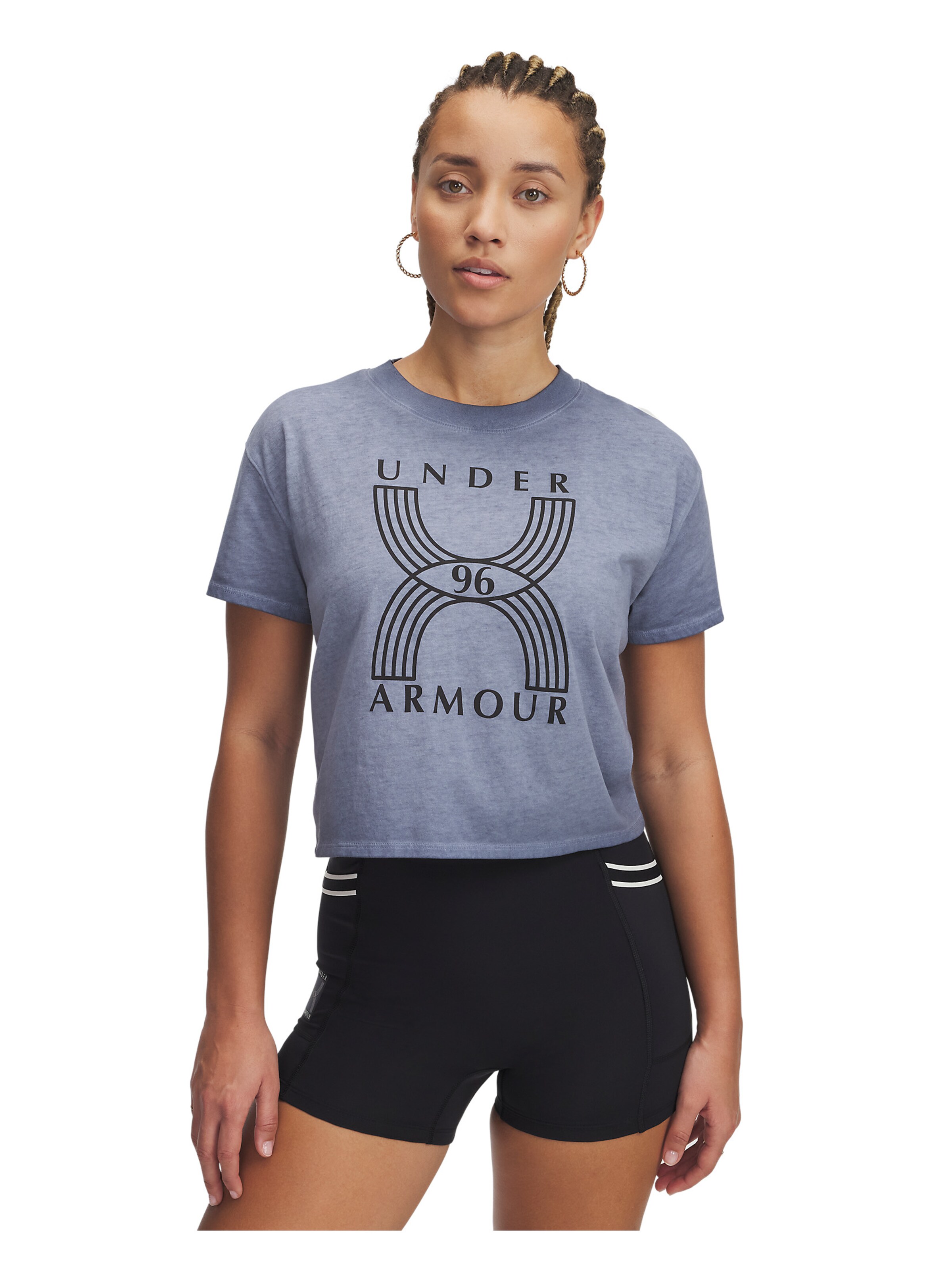 UNDER ARMOUR Funktionsshirt in Grau: Vorderseite
