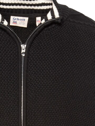 Vestes en maille Schott NYC en noir