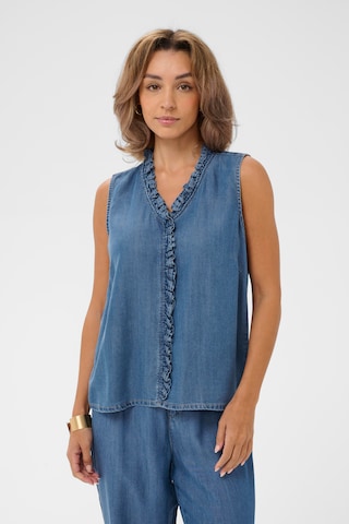 Cream Bluza 'Molly' | modra barva: sprednja stran