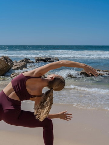 ZUBEK - Slimfit Leggings 'Women's Seacell Leggings - Burgundy' en rojo